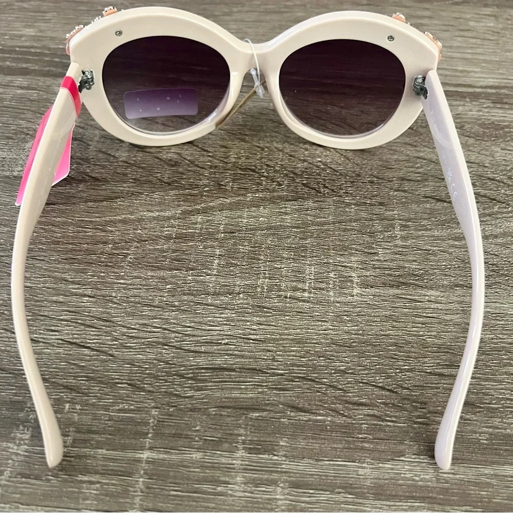NWT Betsey Johnson Floral Rhinestone Sunglasses - Picture 5 of 9